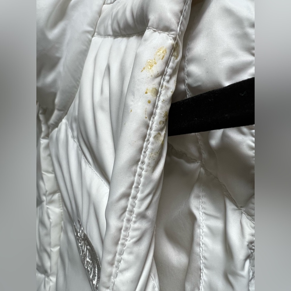 The North Face White Quilted Aconcagua 550 Goose Down Vest Outdoor Winter WARM - Picture 7 of 12